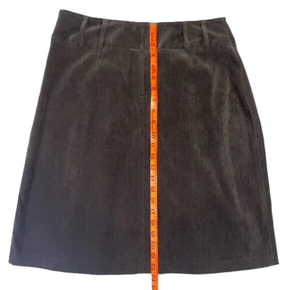 Reitmans Vintage Brown Pleated Skirt Soft Brushed Stretch Stretch Size 10/11 - Picture 8 of 10